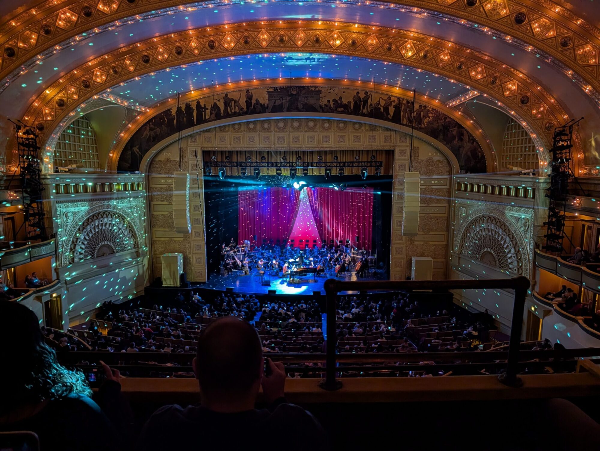Auditorium Theater in Chicago. Sleeping at Last performing on stage.